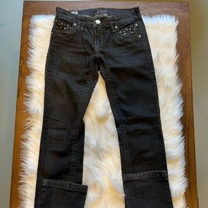 Standard Practice black denim with bling woman’s size 27